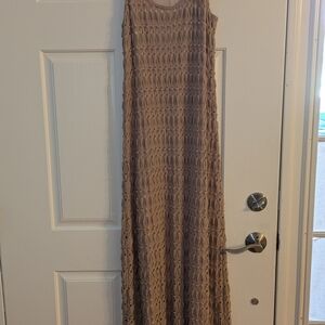 Sanctuary Textured Brown Maxi Dress
